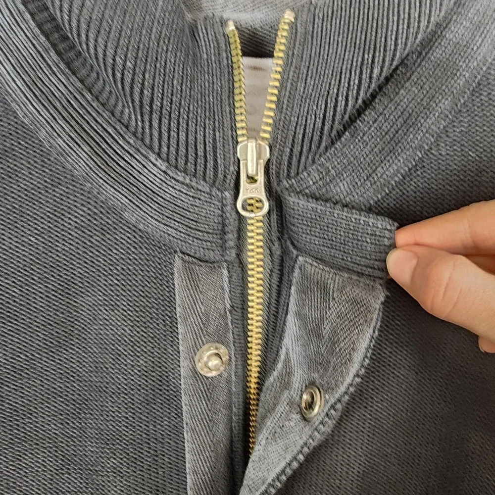 Carbon 2 Cobalt Jacket Men's Large Cable Knit‎ Full Zip Lined Heavyweight Black